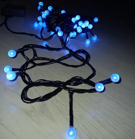 

ЖЕМЧУГ 50 LED, 5м+ переходник, синий 1271-02