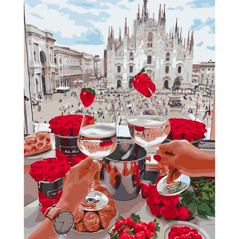 

Картина по номерам Идейка Романтическая встреча КН4565 40x50см