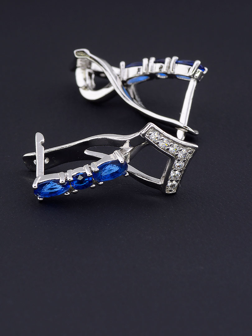 

Серьги с синим камнем Xuping №9058901