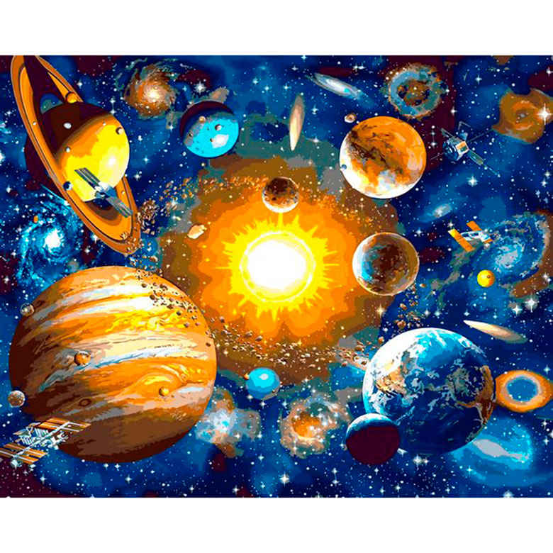 

Картина по номерам Mariposa Солнечная система Q2231 40x50см
