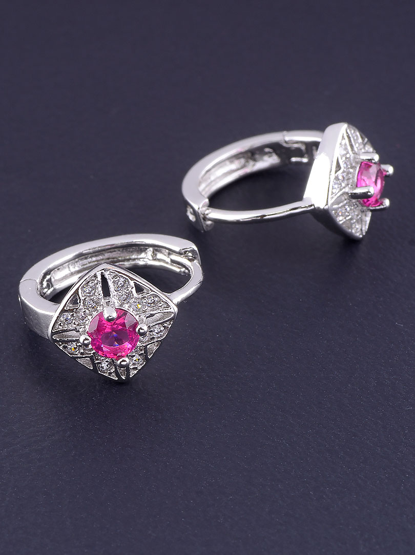 

Серьги с малиновым камешком Xuping №9072406
