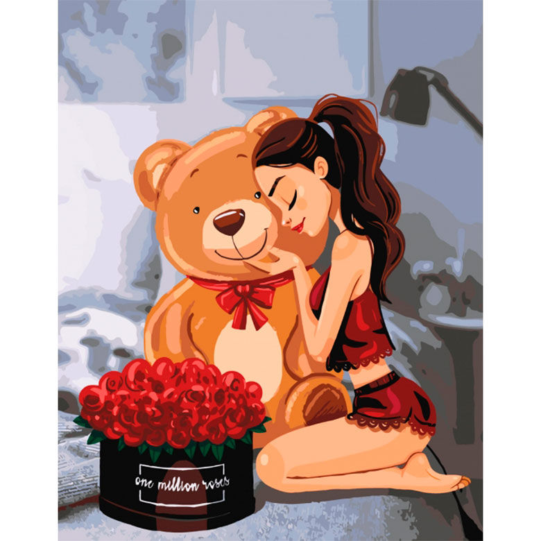 

Картина по номерам Идейка One million roses КН4606 40x50см