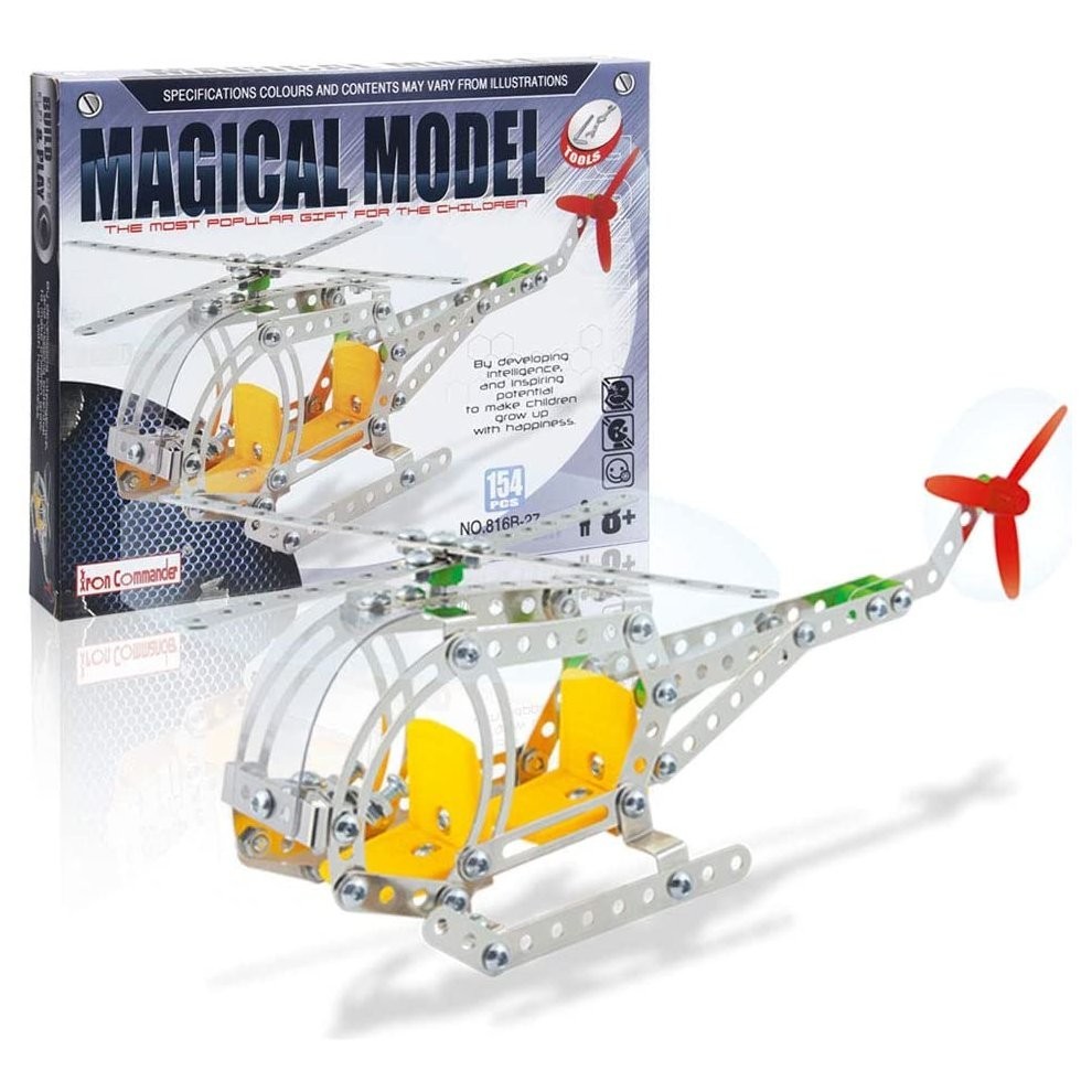 

Конструктор Iron Commander металлический Magical Model Вертолет 154 детали
