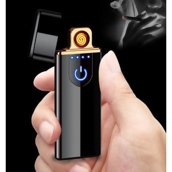 

Аккумуляторная USB зажигалка спиральная Lighter USB TH-5448 металлический корпус Черный (459379)