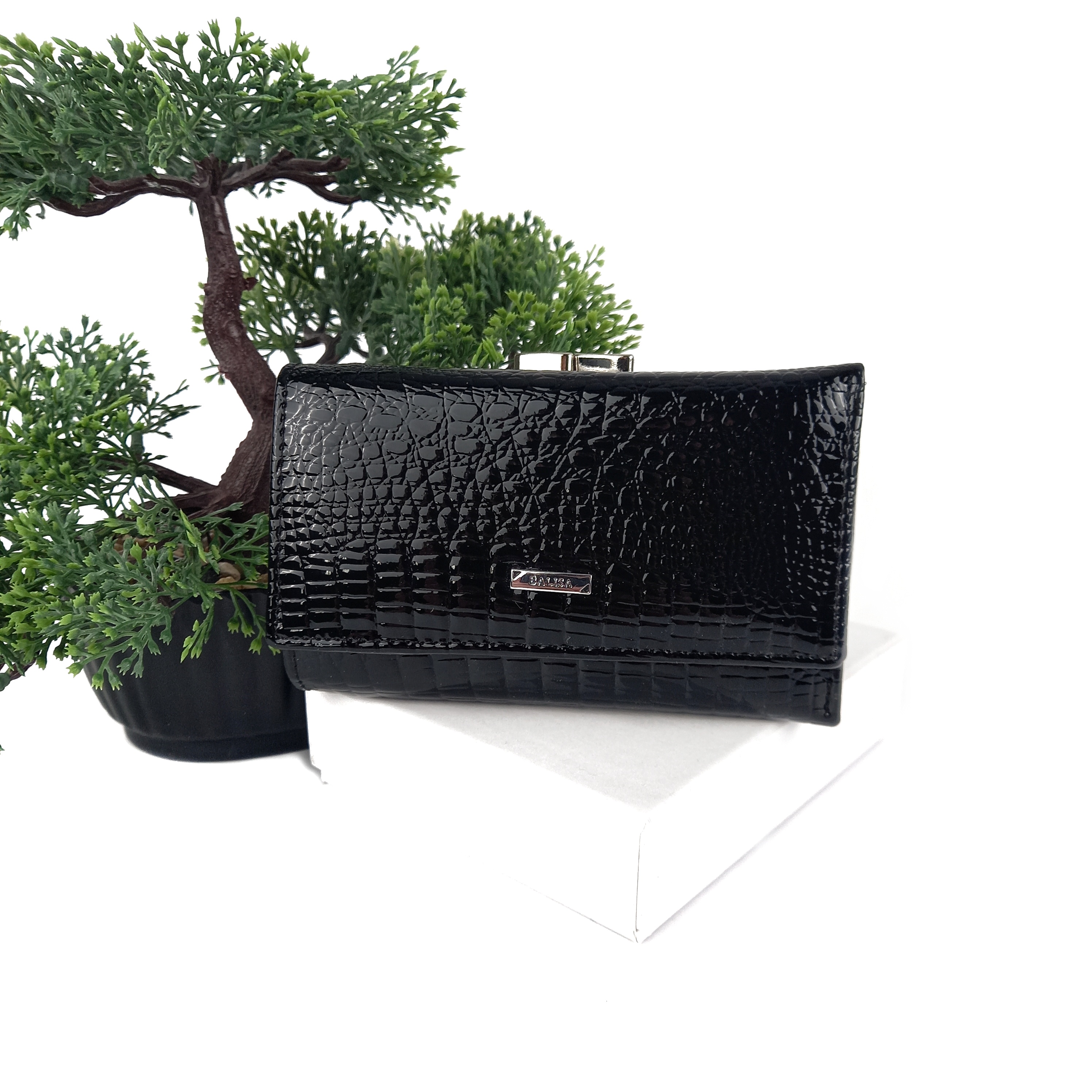 

Кошелек на магните женский кожа Balisa черный 711H2 black