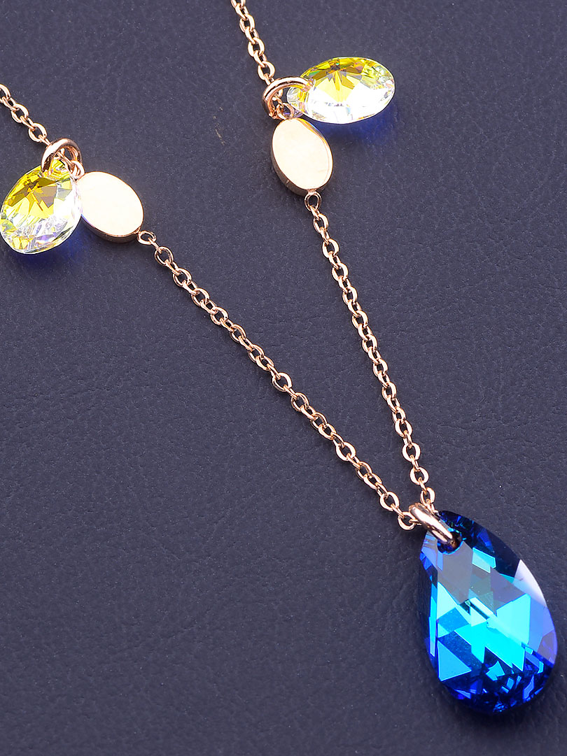 

Подвеска на шею с кристаллом Swarovski позолоченная Xuping №9079555