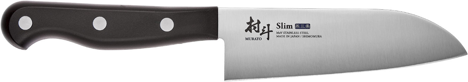 

Нож кухонный Shimomura Slim Santoku. Длина клинка - 145 мм (3989.00.50)