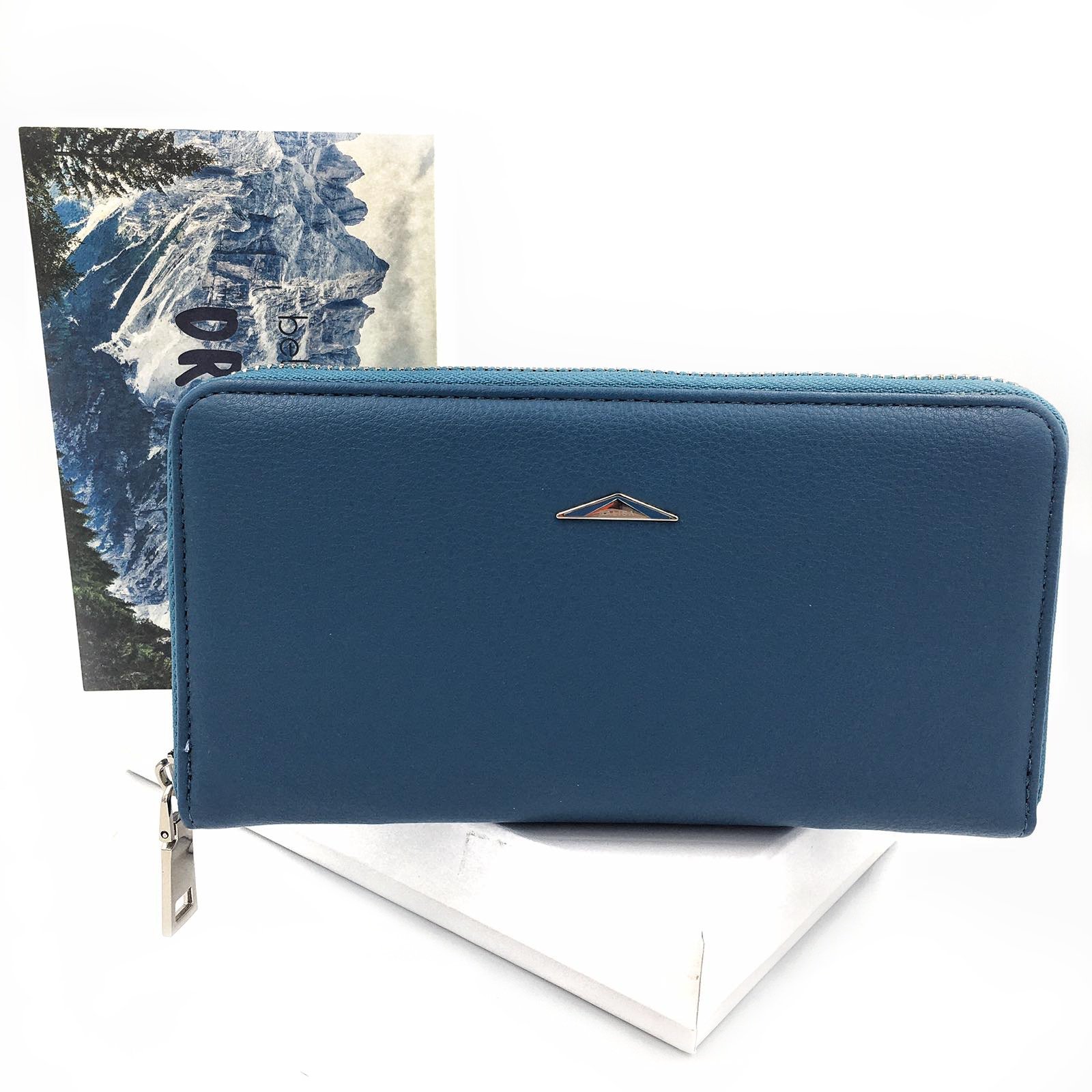 

Кошелек на молнии женский искусственная кожа Balisa синий C9624-075 blue