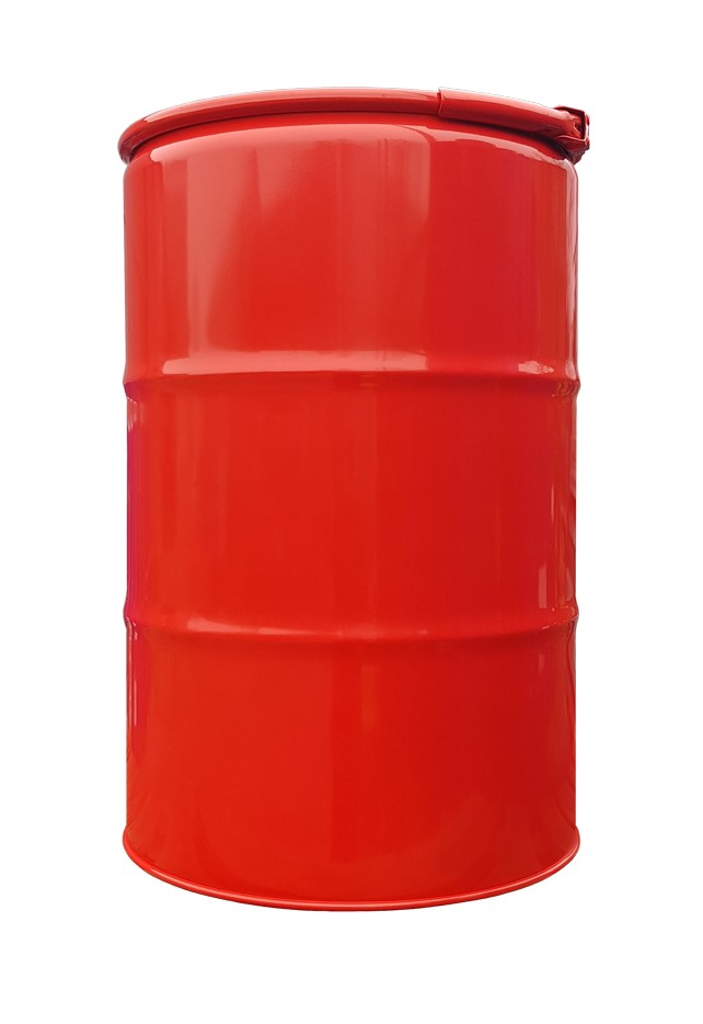 

Бочка дизайнерская без рисунка Тарне Рішення 1А2 внутреннее покрытие жёлтое 200л красная