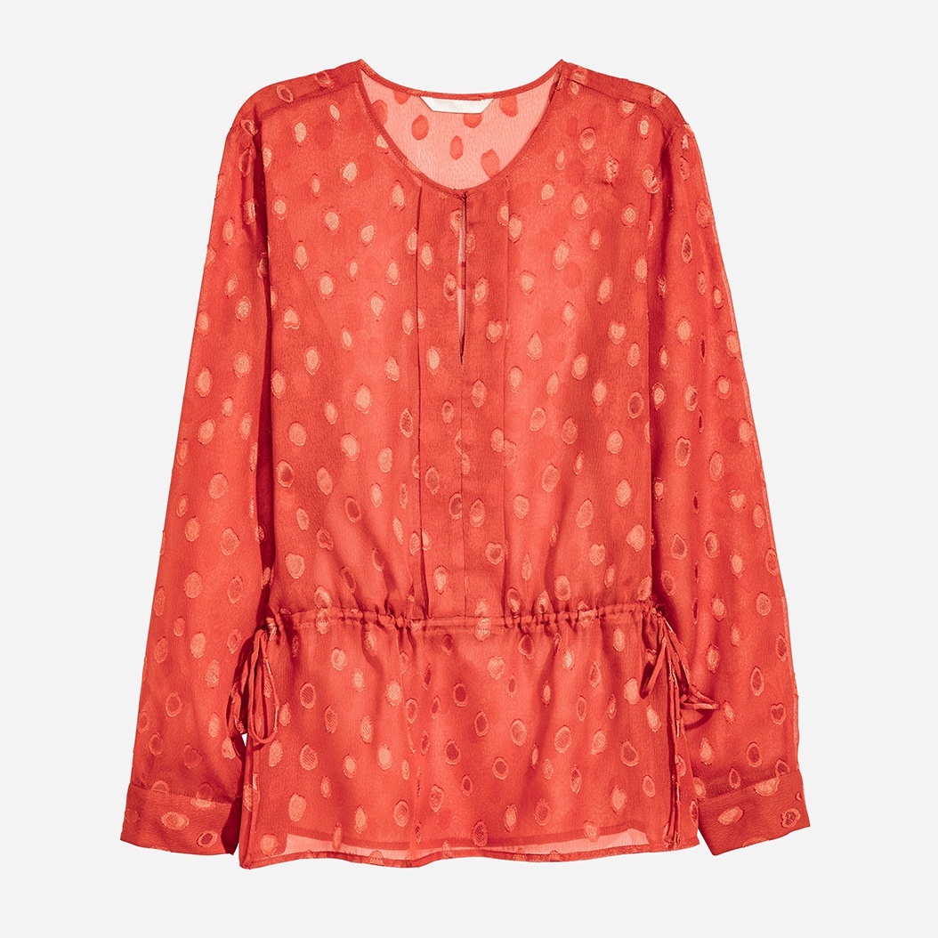 

Блузка H&M 535455b39  Оранжевая, Блузка H&M 535455b39 38 Оранжевая
