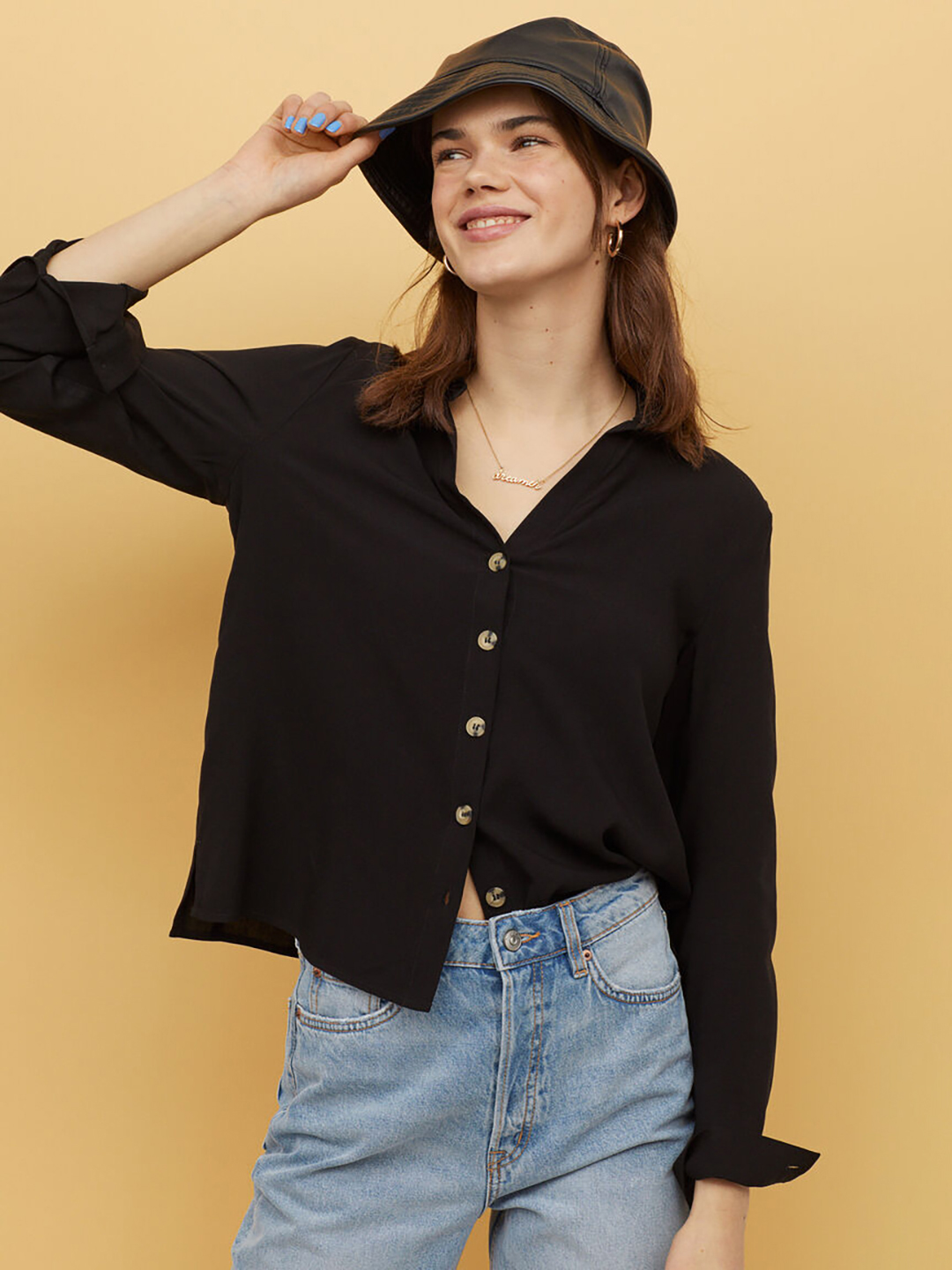 

Блузка H&M 817736b39  Черная, Блузка H&M 817736b39 36 Черная