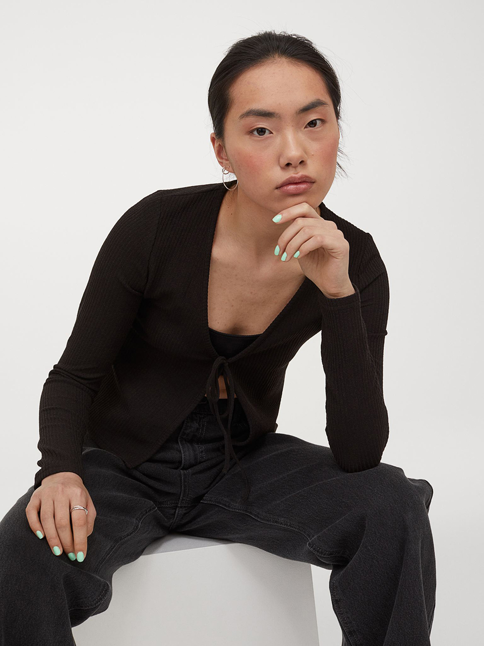 

Накидка H&M 8654903b39  Черная, Накидка H&M 8654903b39 S Черная