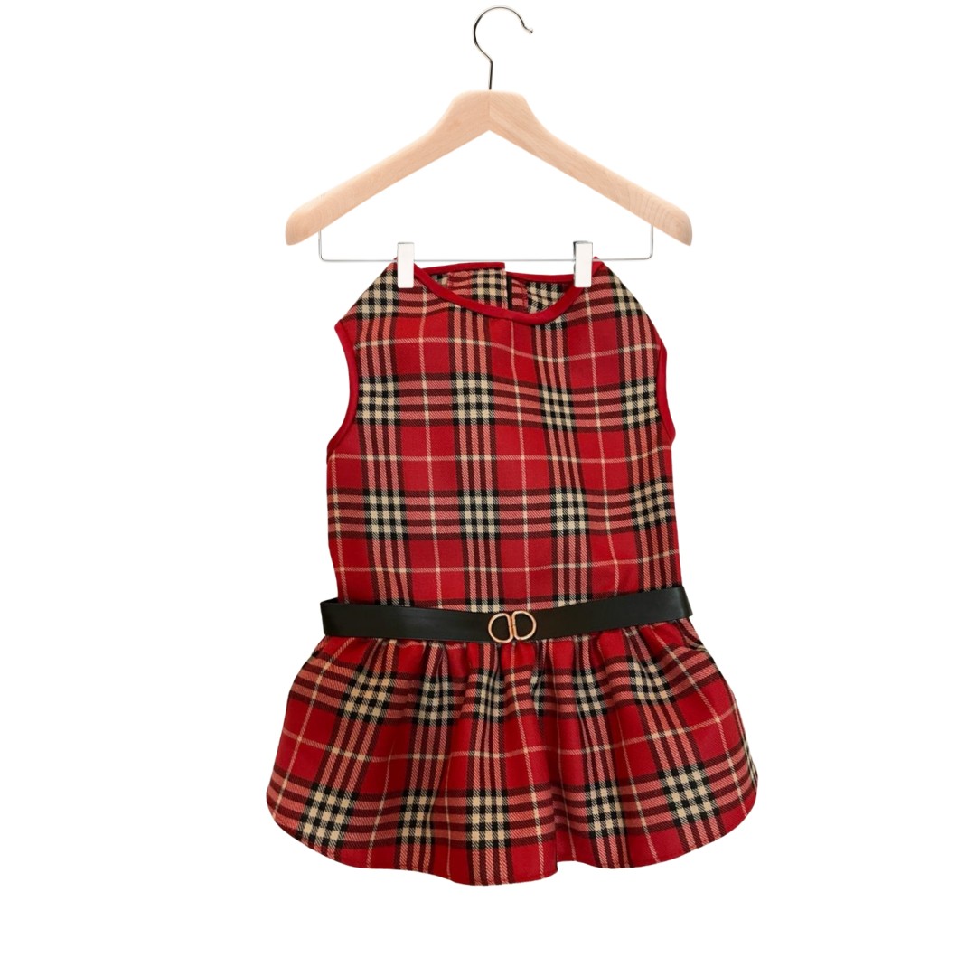 

Платье Scottish Flair красная клетка для собак XXS