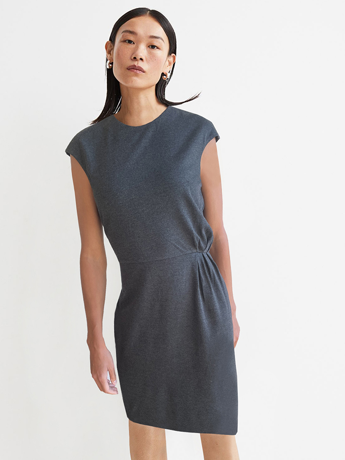 

Платье H&M 104530b37  Темно-серое, Платье H&M 104530b37 S Темно-серое