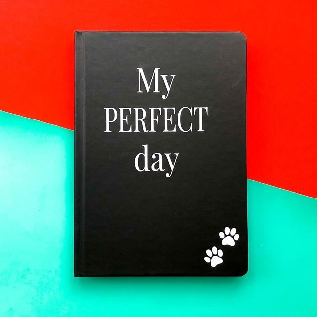 

Блокнот с котом Хвост и Усы Diary My perfect day недатированный русский язык Черный