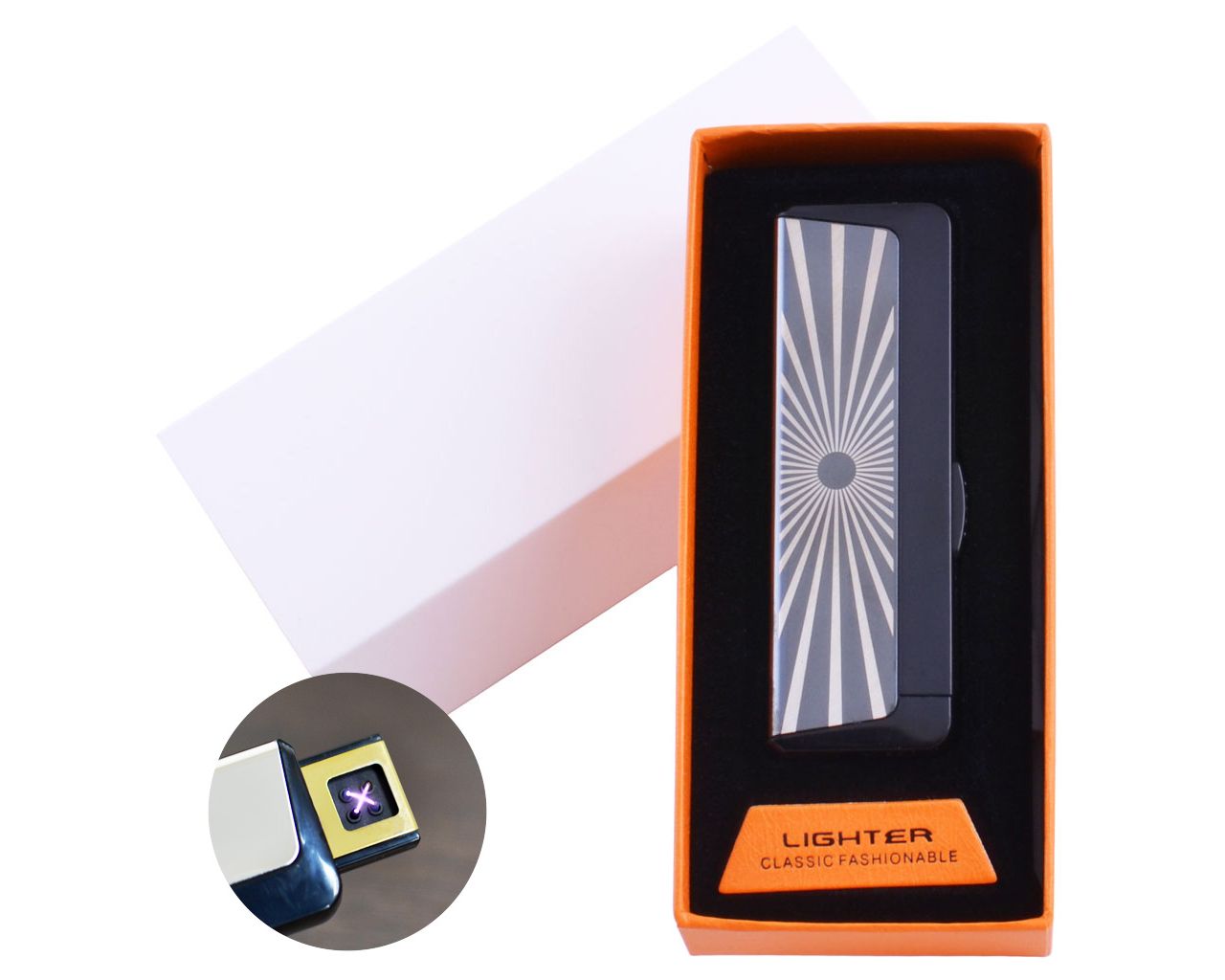 

Электроимпульсная Зажигалка USB Двойная молния HL-7761-2