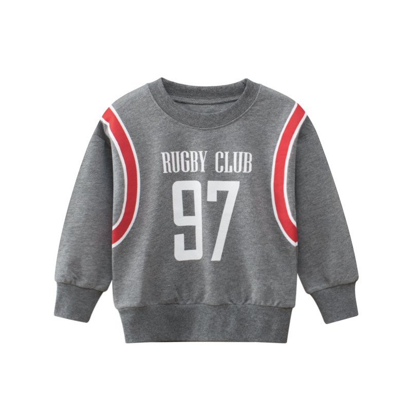 

Свитшот детский с надписью серый Rugby club 97 27 KIDS (140) Серый (59775)