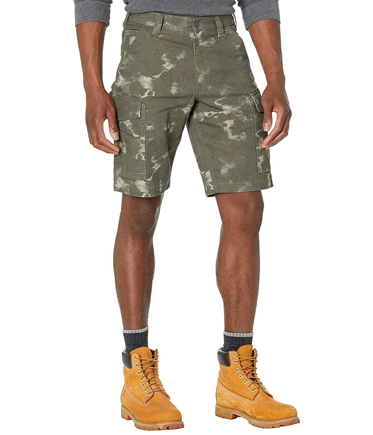 

Шорты Carhartt Rugged Flex Rigby Cargo Burnt Olive Fatigue Camo, 28W 32L