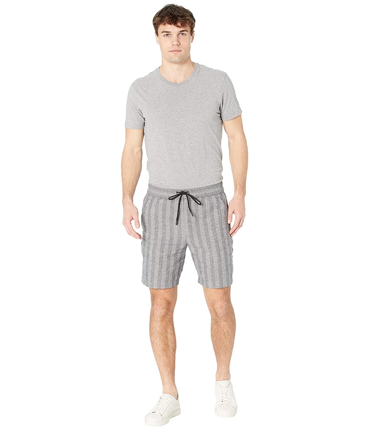 

Шорты Vince Textured Stripe Pull-On Medium Heather Grey, XL (50)