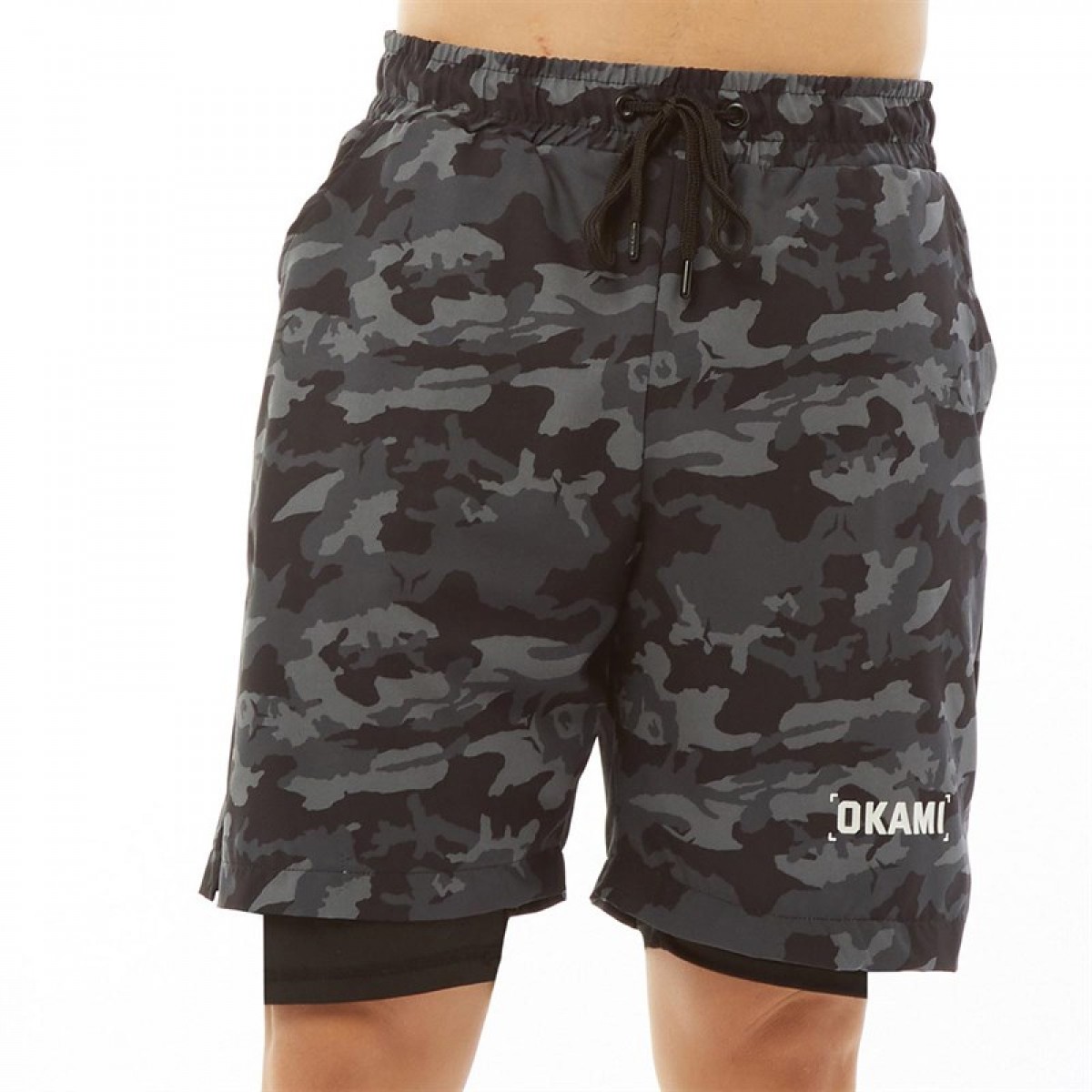 

Шорты OKAMI SPORT Unit 2 In 1 7 Inch Black Camo Black,  (44, Шорты OKAMI SPORT Unit 2 In 1 7 Inch Black Camo Black, S (44)
