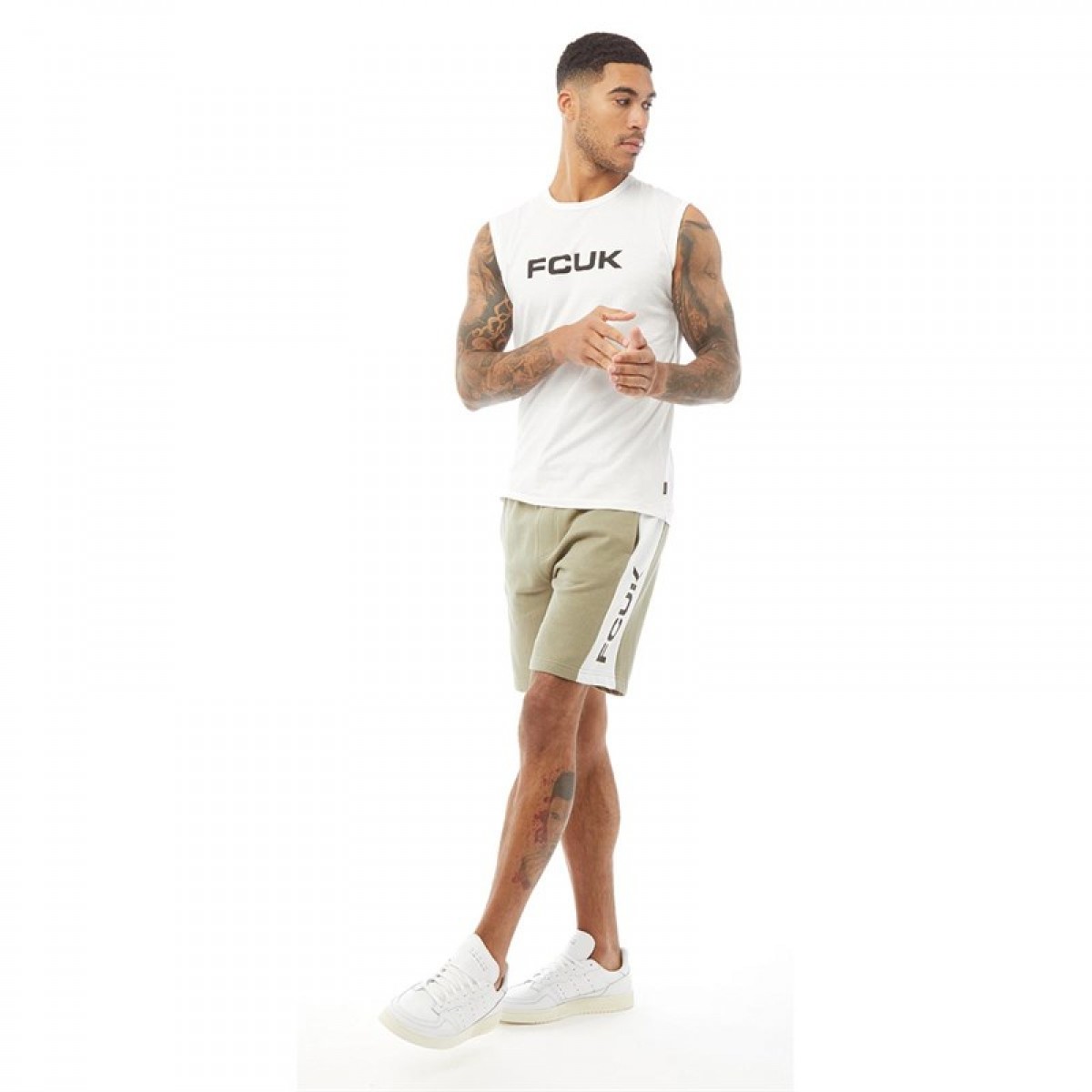 

Шорты French Connection Jersey Side FCUK Light Khaki/White/Black Light Khaki,  (42, Шорты French Connection Jersey Side FCUK Light Khaki/White/Black Light Khaki, XS (42)