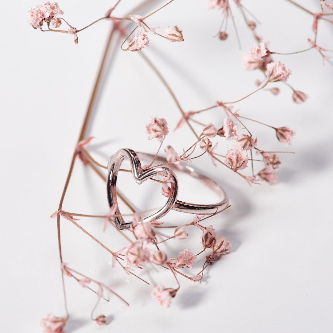 

Серебряное кольцо Lavli "Heart", 16,5 р.