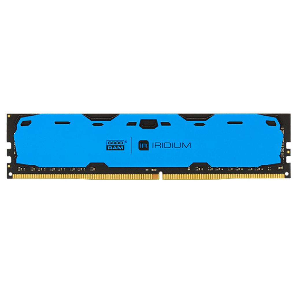 

Память GOODRAM 8 GB DDR4 2400 MHz Iridium Blue (IR-B2400D464L15S/8G)