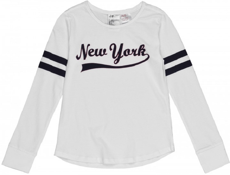

Лонгслив для сна H&M 134 140см бело синий 6249598