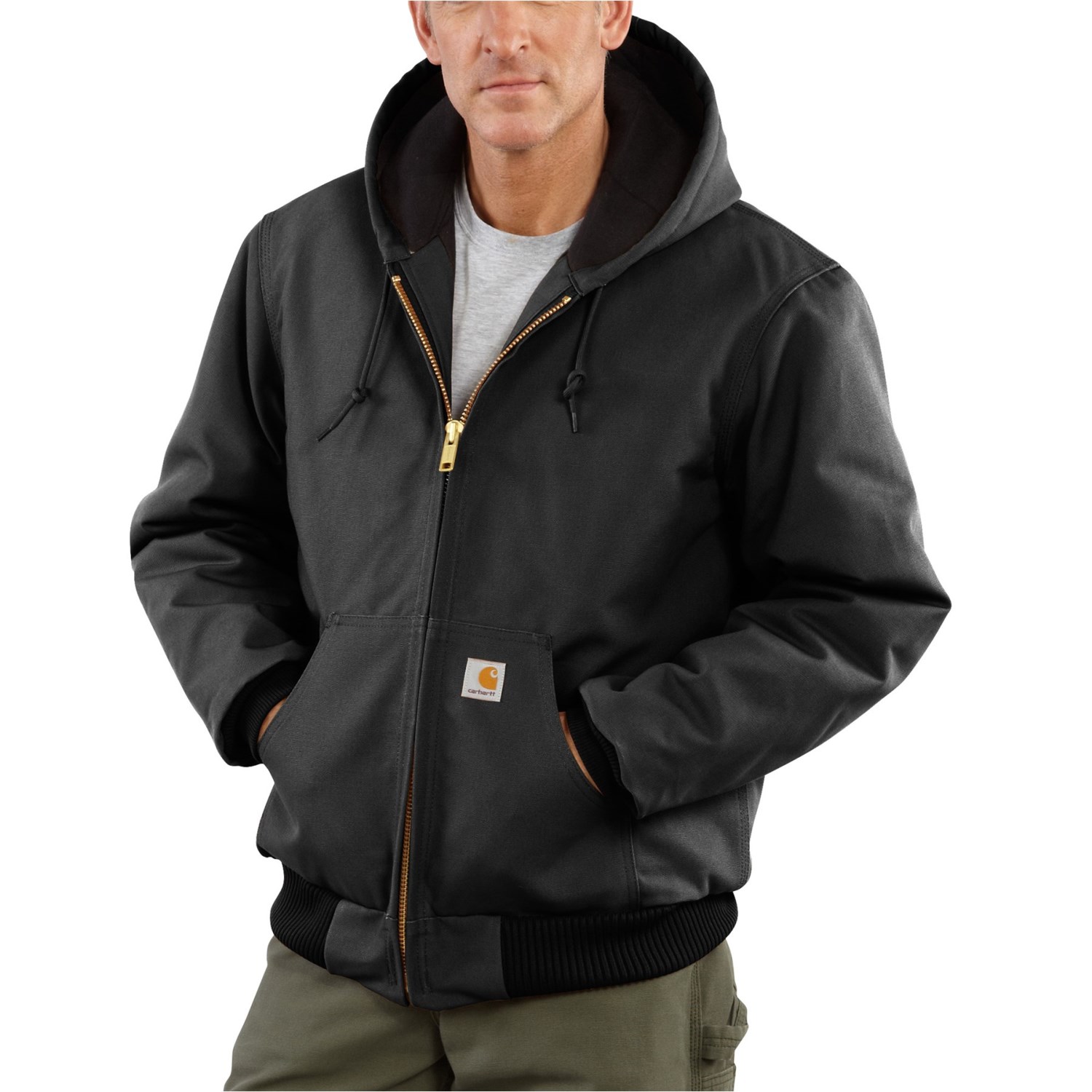 

Куртка Carhartt J140 Active Quilted Flannel-Lined - Insulated, Factory Seconds Black, XXL (52)