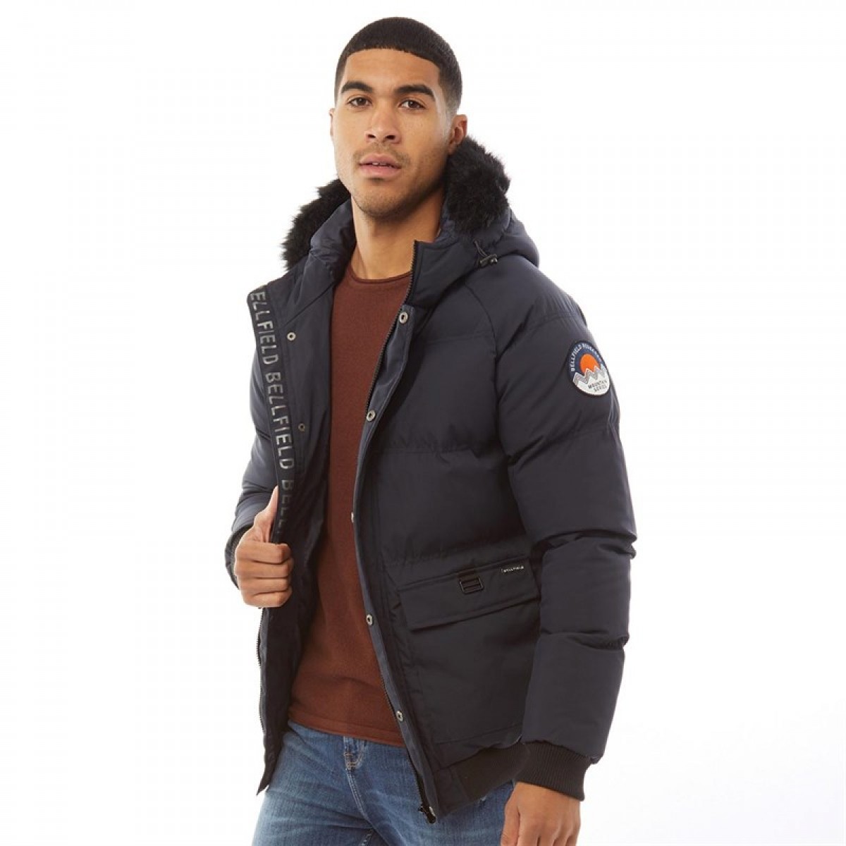 

Парка Bellfield Otaio Fur Trim Short Navy Navy, S (44)