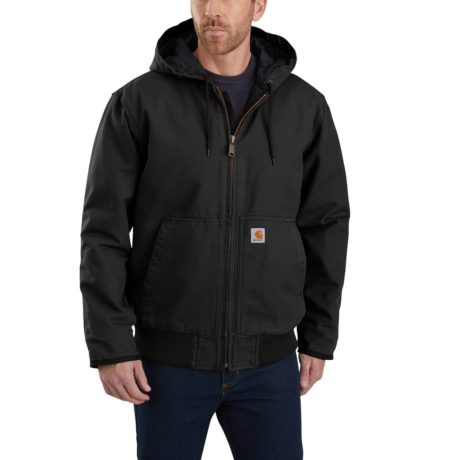 

Куртка Carhartt J130 104050 Flannel-Lined Sandstone Active - Insulated, Factory Seconds (For Big and Tall Men) Black, XXXL (54)