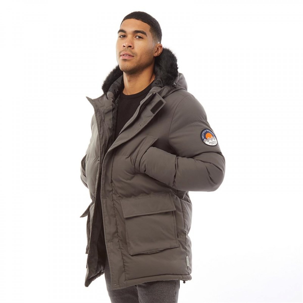 

Парка Bellfield Namru Fur Trim Charcoal Grey, XS (42)