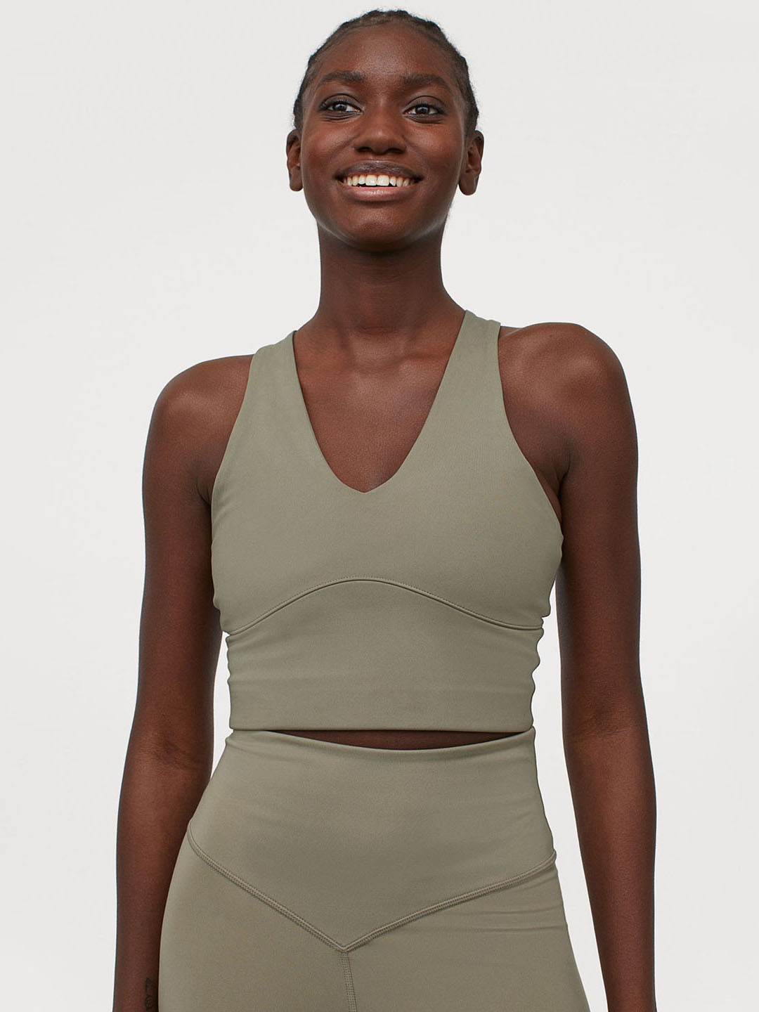 

Спортивный топ H&M Sport 935199002b39  Хаки, Спортивный топ H&M Sport 935199002b39 XS Хаки