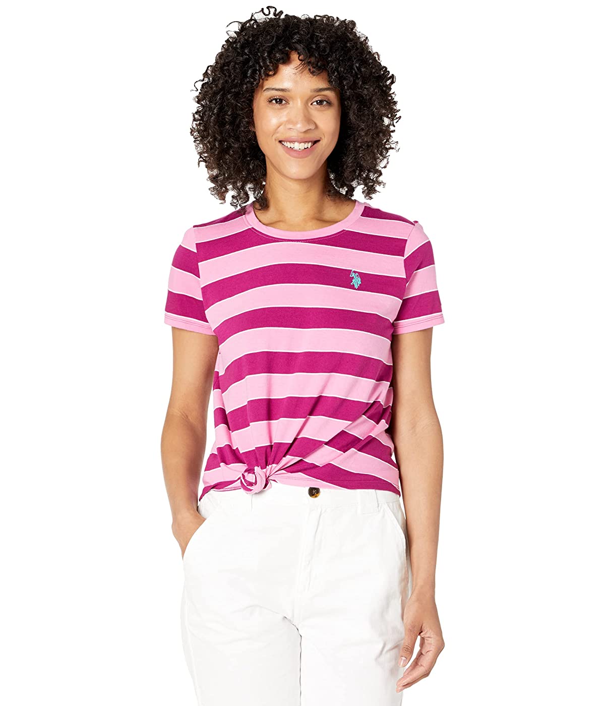 

Футболка U.S. POLO Stripe Knot T-Shirt Ripe Berry,  (48, Футболка U.S. POLO Stripe Knot T-Shirt Ripe Berry, L (48)