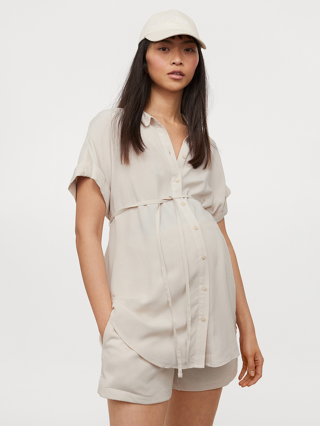 

Туника для беременных H&M 9767063b39  Бежевая, Туника для беременных H&M 9767063b39 S Бежевая