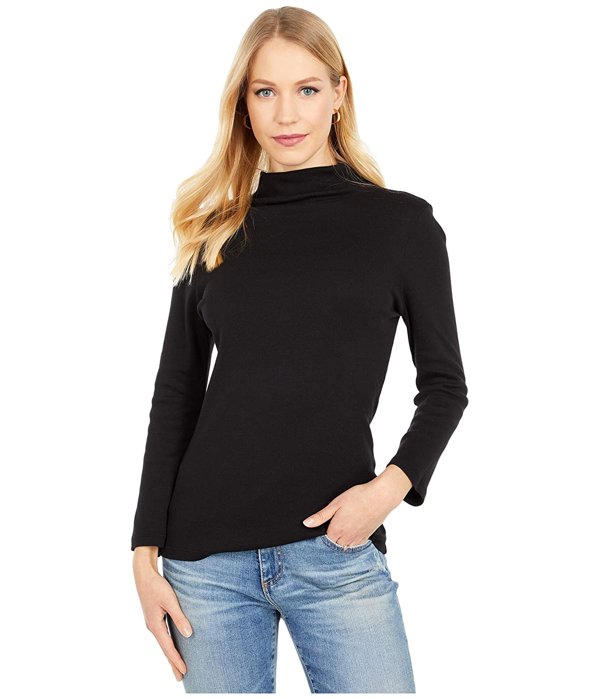 

Лонгслив Michael Stars 1X1 Cotton Turtleneck Black, Универсальный