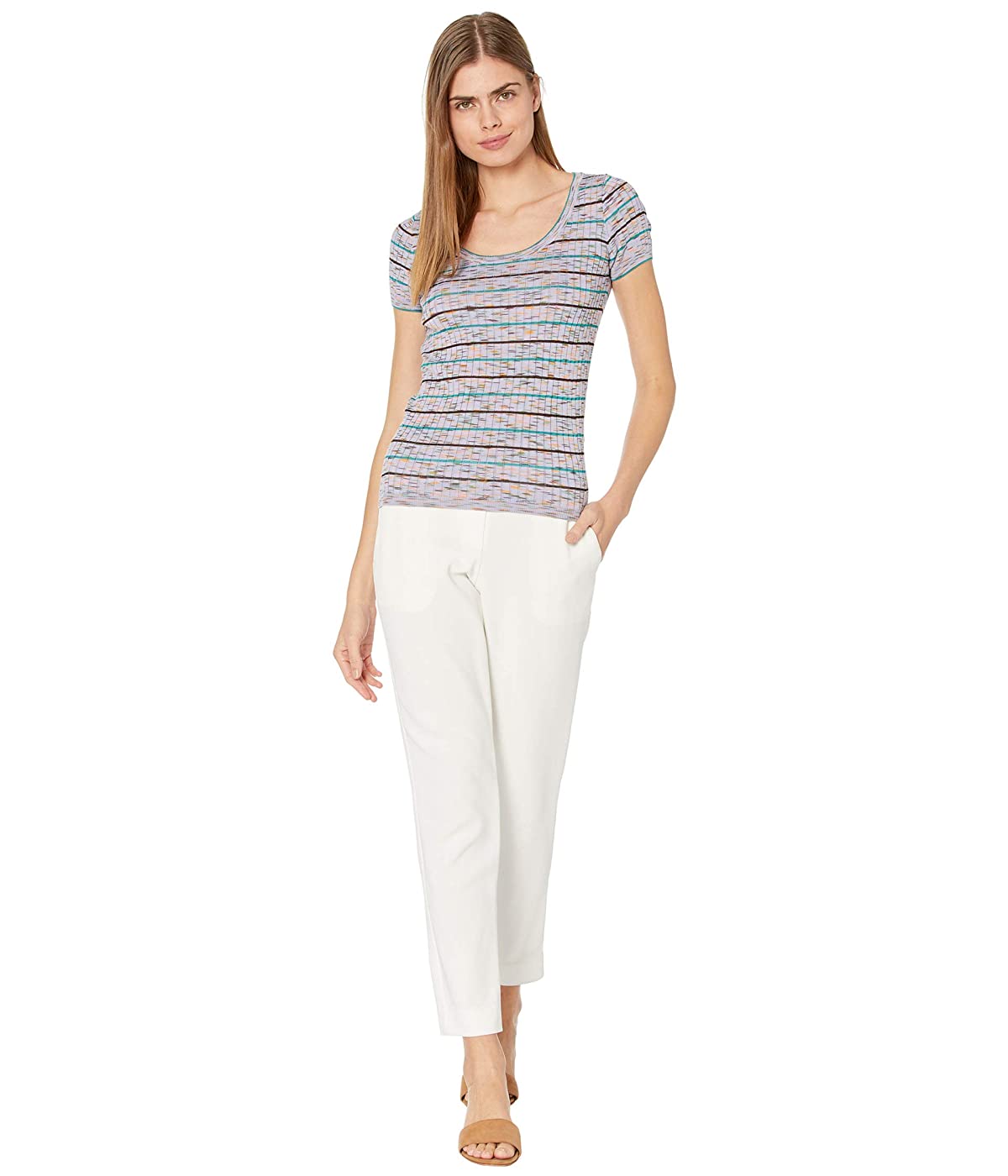 

Футболка M Missoni Short Sleeve Scoop Neck Space Dye Top Lavender, M (46)