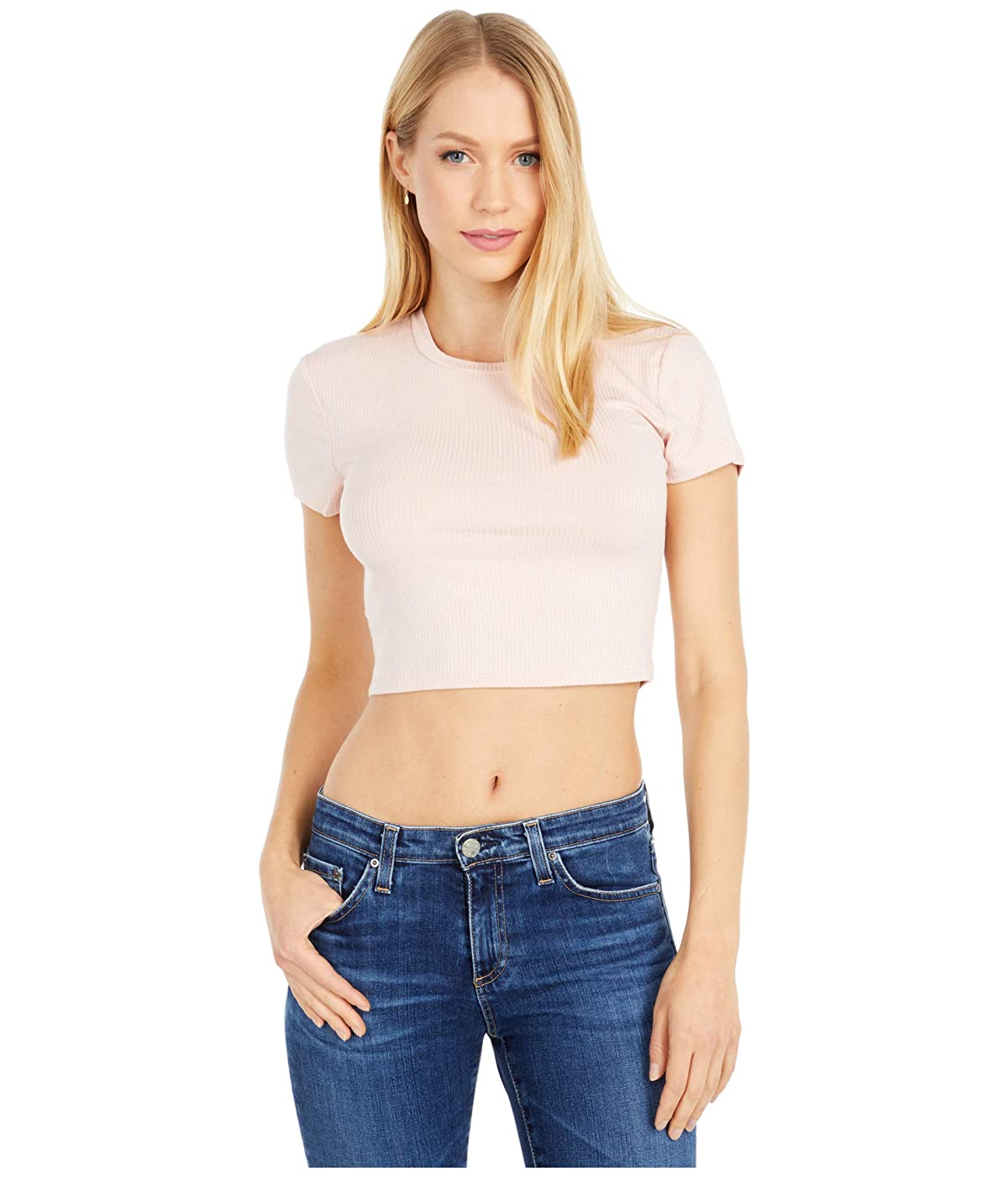 

Футболка BCBGeneration Short Sleeve Baby Cropped Knit Top - TWK1245626 Rose Smoke,  (42, Футболка BCBGeneration Short Sleeve Baby Cropped Knit Top - TWK1245626 Rose Smoke, XS (42)