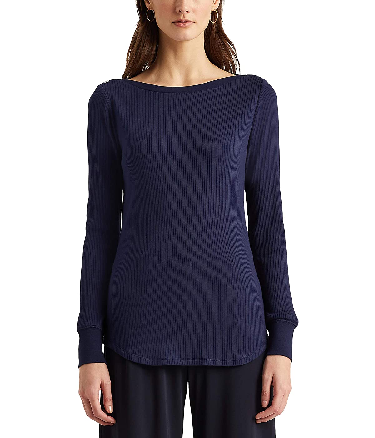 

Лонгслив Ralph Lauren Snap-Trim Drop-Needle Top French Navy,  (48, Лонгслив Ralph Lauren Snap-Trim Drop-Needle Top French Navy, L (48)