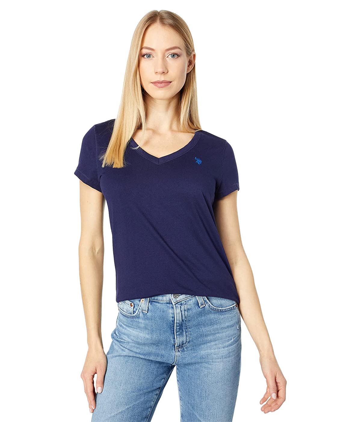 

Футболка U.S. POLO Iconic V-Neck Tee Evening Blue,  (46, Футболка U.S. POLO Iconic V-Neck Tee Evening Blue, M (46)