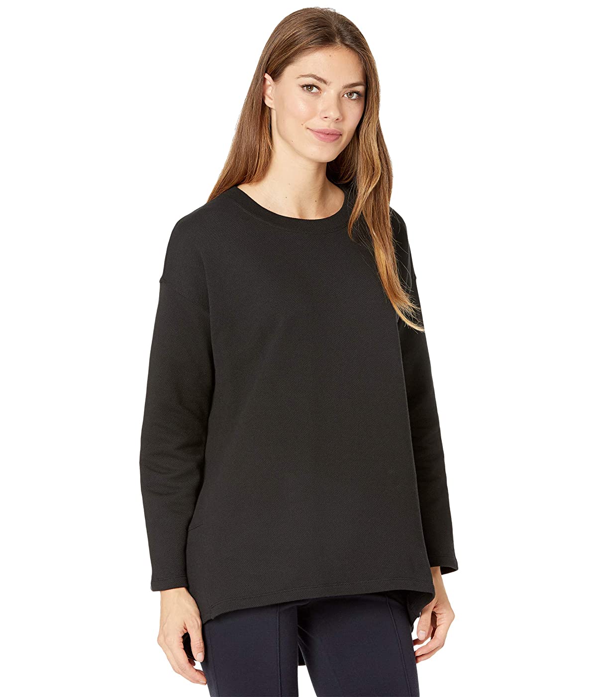 

Лонгслив Eileen Fisher Crew Neck High-Low Hem Top Black,  (44, Лонгслив Eileen Fisher Crew Neck High-Low Hem Top Black, S (44)