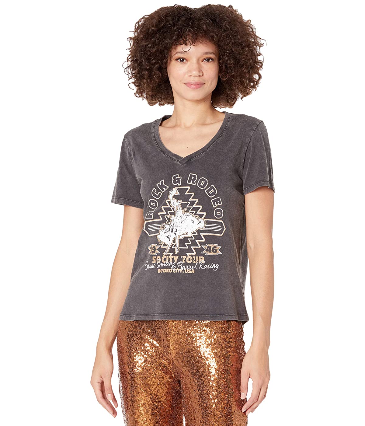 

Футболка Rock and Roll Cowgirl Short Sleeve T-Shirt with Graphic 49T8396 Black,  (44, Футболка Rock and Roll Cowgirl Short Sleeve T-Shirt with Graphic 49T8396 Black, S (44)