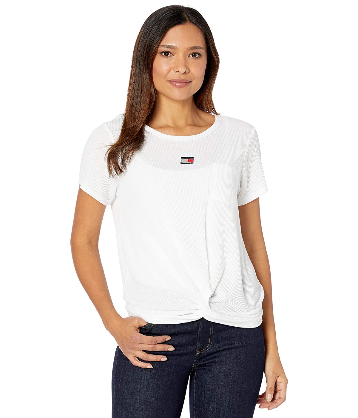 

Футболка Tommy Hilfiger Short Sleeve Waffle Tee w/ Twist Detail White, L (48)