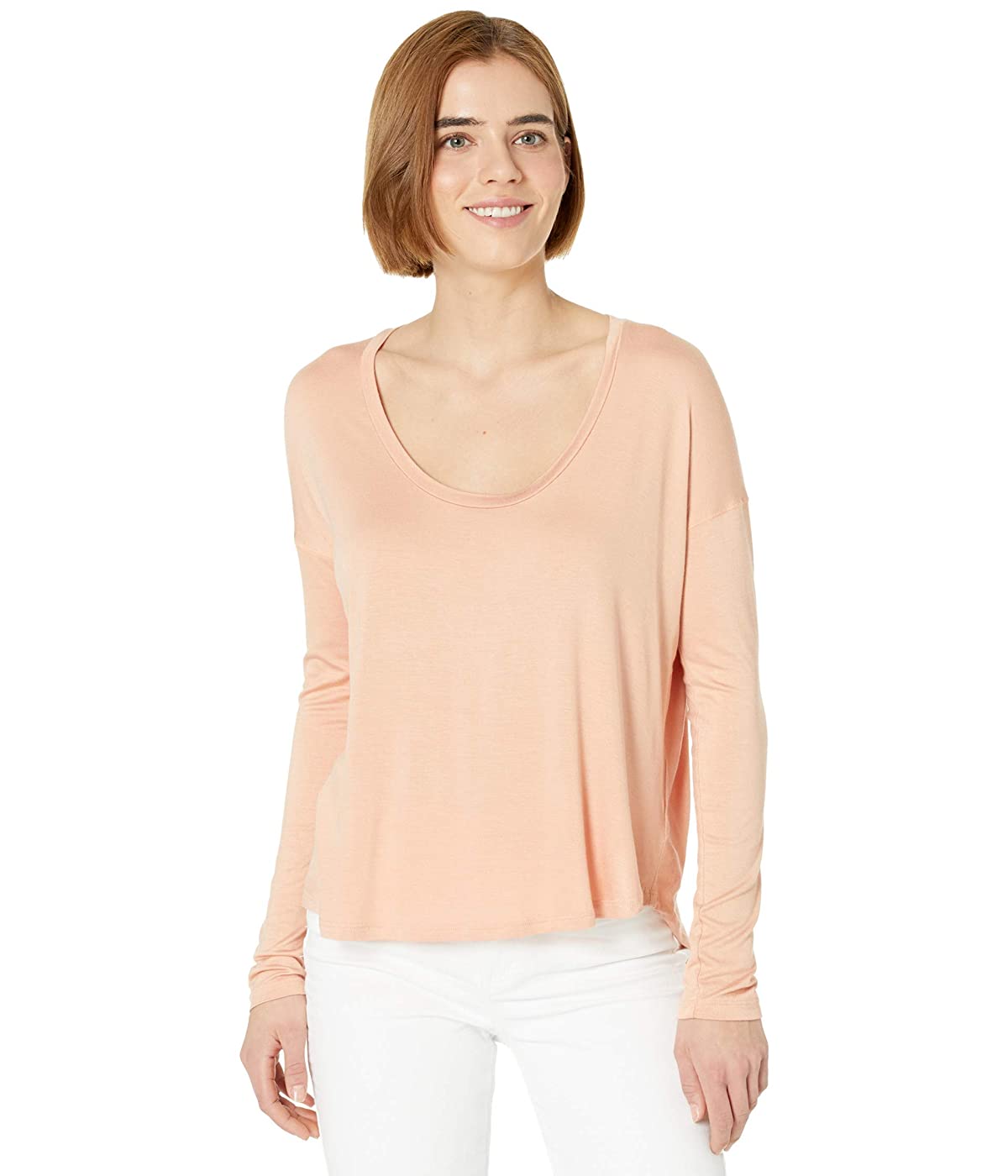 

Лонгслив Three Dots Refined Jersey Scoop Hem Tee Dusty Coral,  (44, Лонгслив Three Dots Refined Jersey Scoop Hem Tee Dusty Coral, S (44)