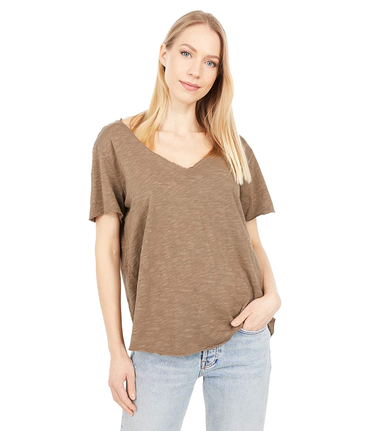 

Футболка Mod-o-doc New Slub Jersey Short Sleeve Raw Edge V-Neck Tee Brown Agate,  (46, Футболка Mod-o-doc New Slub Jersey Short Sleeve Raw Edge V-Neck Tee Brown Agate, M (46)