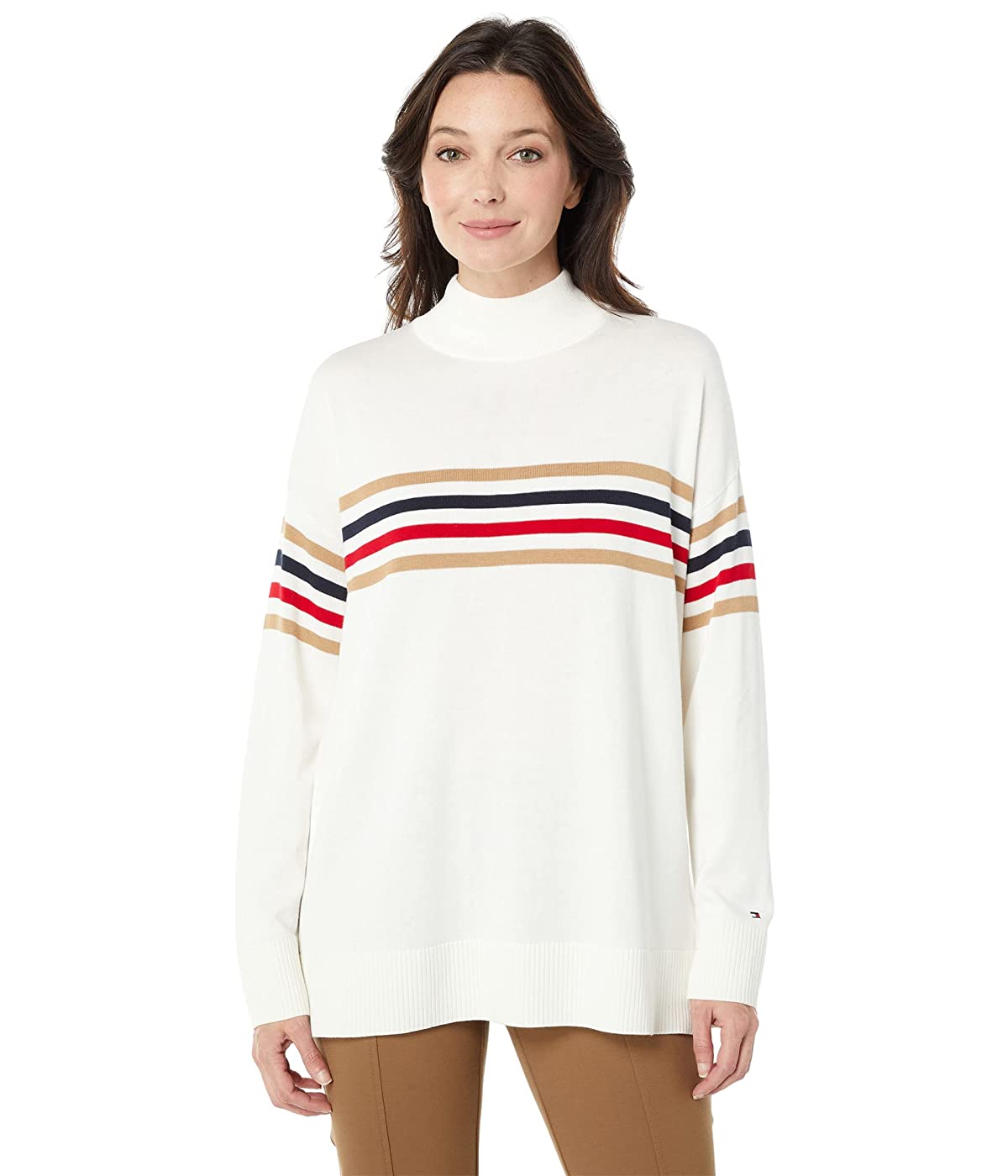 

Свитер Tommy Hilfiger Stripe Mock Neck Ivory Multi, Свитер Tommy Hilfiger Stripe Mock Neck Ivory Multi, XL (50)