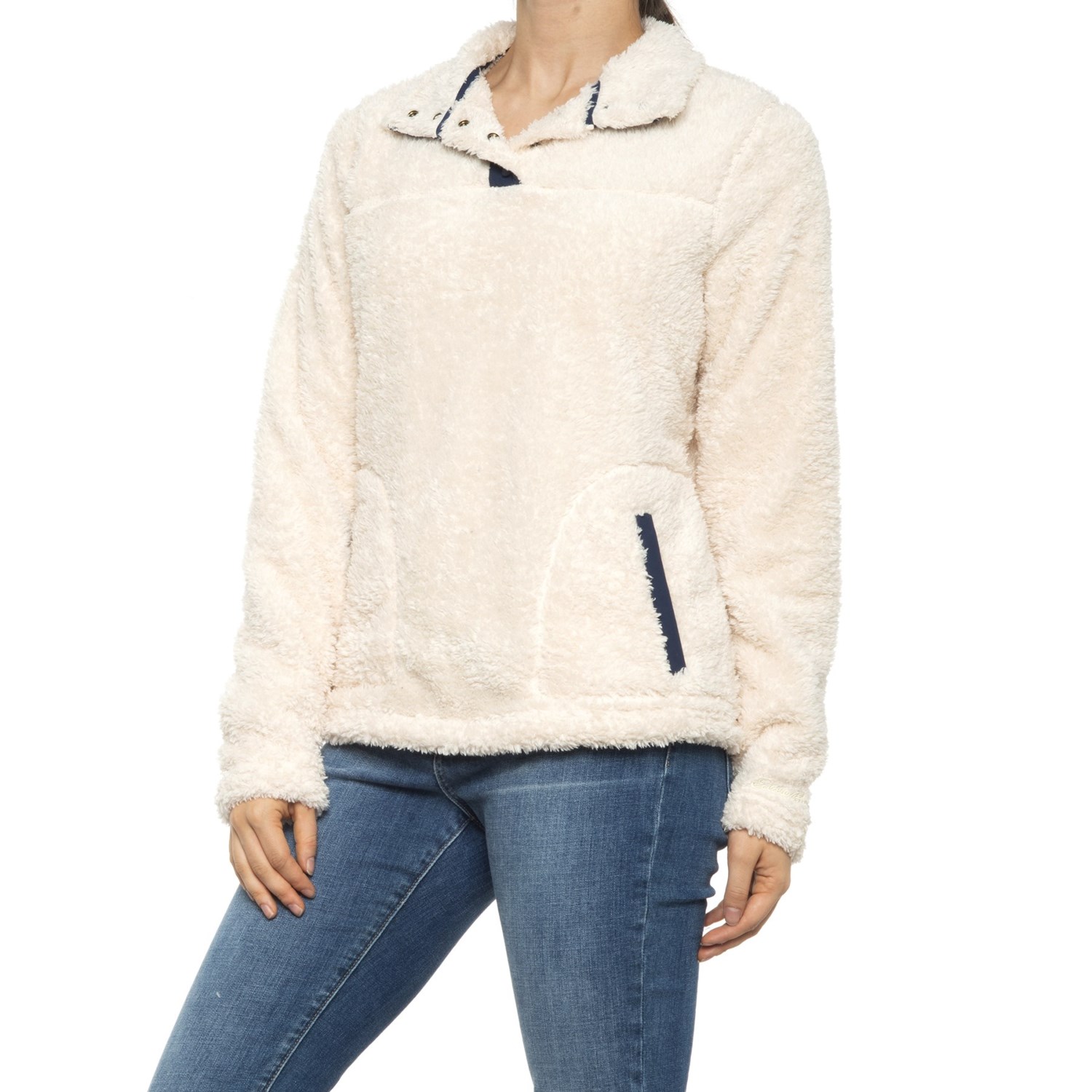 

Лонгслив Eddie Bauer Journey Sherpa Shirt - Angora/Dress Blue, L (48)