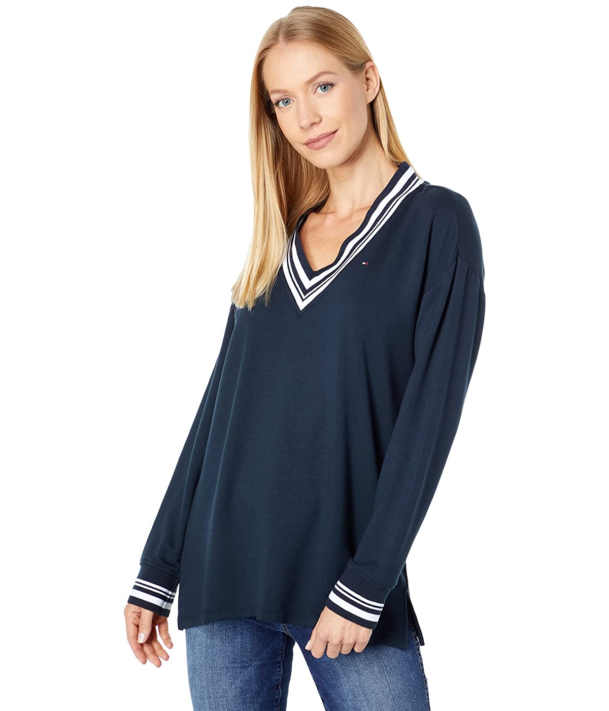 

Лонгслив Tommy Hilfiger V-Neck Tunic Sky Captain,  (44, Лонгслив Tommy Hilfiger V-Neck Tunic Sky Captain, S (44)