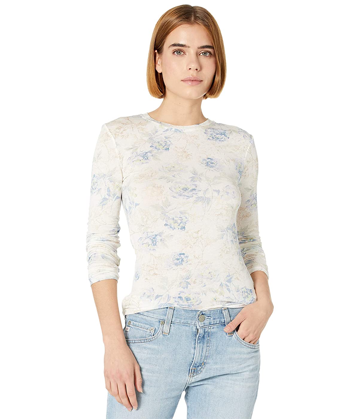 

Лонгслив BCBG Max Azria Long Sleeve Printed Jersey Knit Top Sea Salt Combo,  (46, Лонгслив BCBG Max Azria Long Sleeve Printed Jersey Knit Top Sea Salt Combo, M (46)