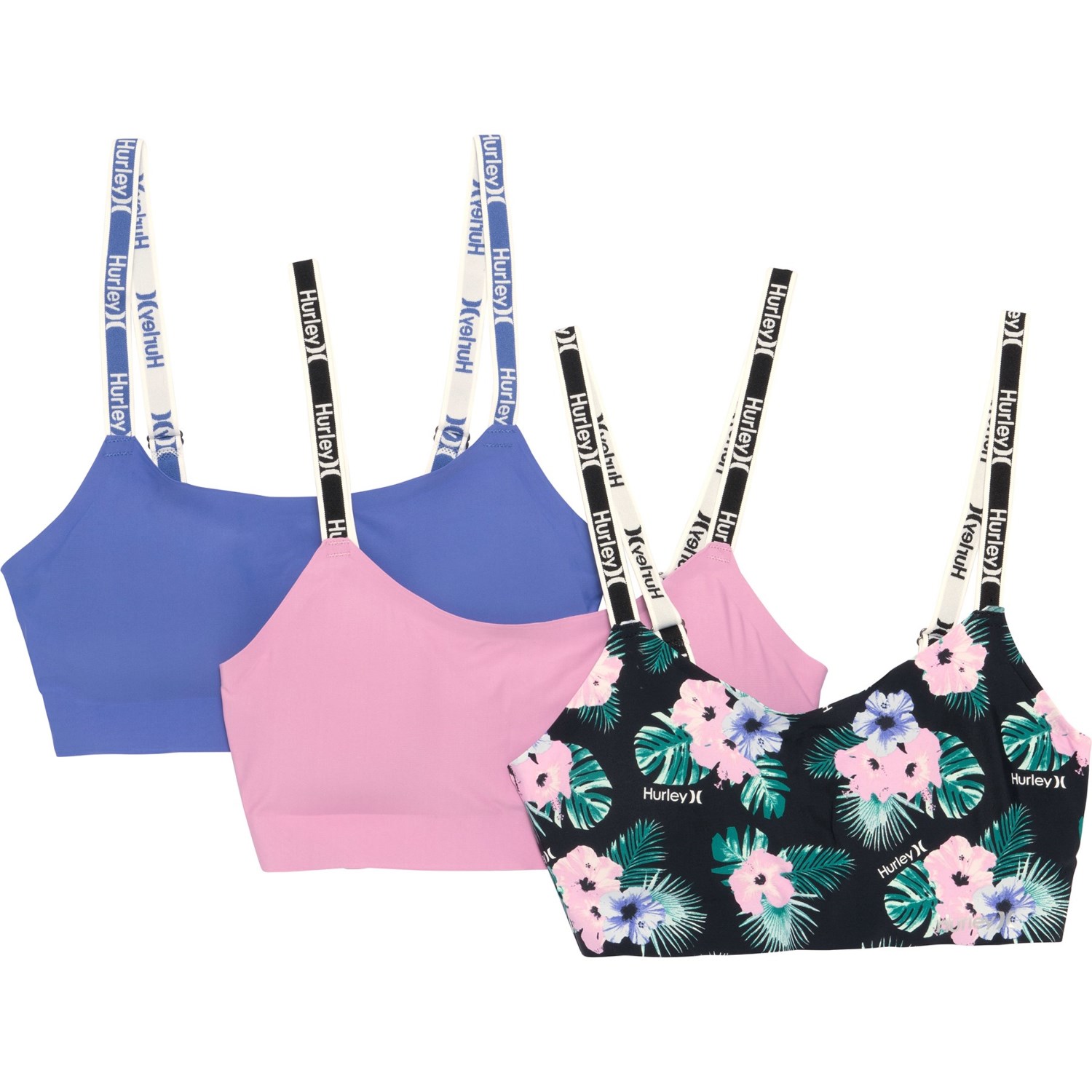 

Топ Hurley Bonded Edge Lounge Bra - 3-Pack, Low Impact Oahu Floral/Moonlite Mauve/Sapphire,  (48, Топ Hurley Bonded Edge Lounge Bra - 3-Pack, Low Impact Oahu Floral/Moonlite Mauve/Sapphire, L (48)